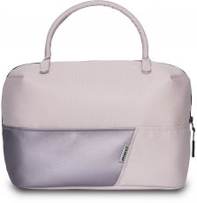 Дитяча коляска 2 в 1 Riko Nesa 01 Pearl Pink (рожева шкіра (перламутр) - рожева тканина)